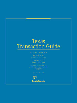 cover image of Texas Transaction Guide: Legal Forms